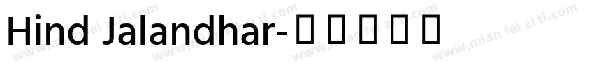 Hind Jalandhar字体转换